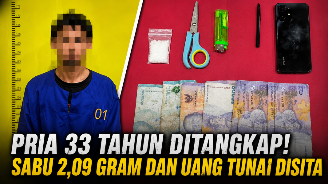 Satresnarkoba Polres Dumai Bongkar Dugaan Peredaran Sabu di Dumai Barat, Pria 33 Tahun Diamankan Bersama Barang Bukti