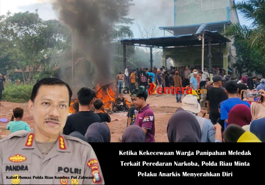 Ketika Kekecewaan Warga Panipahan Meledak Terkait Peredaran Narkoba, Polda Riau Minta Pelaku Anarkis Menyerahkan Diri