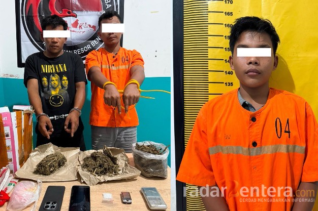 Polres Bengkalis Ungkap Dugaan Peredaran Sabu dan Ganja, Tiga Orang Diamankan