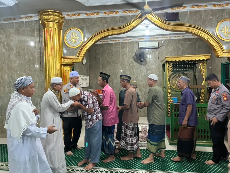 Subuh Keliling di Dumai, Kapolsek Bukit Kapur Rangkul Tokoh Agama dan Adat Jaga Kamtibmas