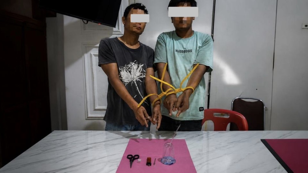 Dua Pria Ini Tak Berkutik, Dibekuk Polsek Bagan Sinembah Saat Asyik Nyabu di Bangunan Kosong