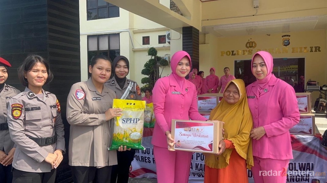 Polwan Polres Rohil Gelar Baksos untuk Kaum Dhuafa di HUT ke-77