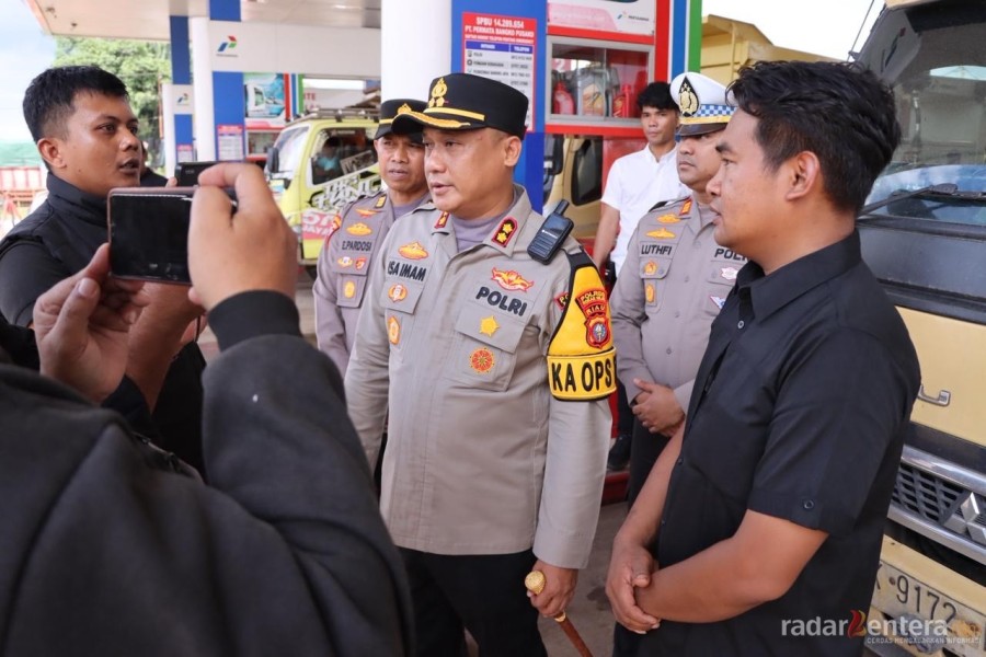 Pastikan BBM Aman Jelang Nataru, Kapolres Rohil Turun Langsung Cek SPBU