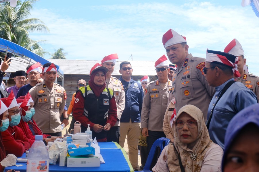 Ekspedisi Merah Putih Jangkau Wilayah 3T, Polda Riau dan Polres Bengkalis Hadirkan Layanan Kesehatan, Bantuan Sosial, hingga Dialog Kebangsaan di Rupat