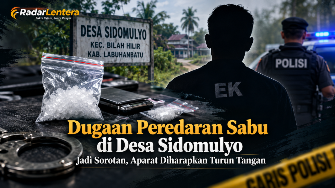 Dugaan Peredaran Sabu di Desa Sidomulyo Jadi Sorotan, Aparat Diharapkan Turun Tangan