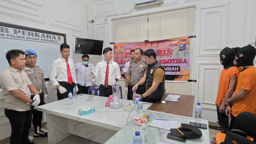 Polsek Bagan Sinembah Musnahkan 109,44 Gram Sabu, Tiga Tersangka Diproses Hukum