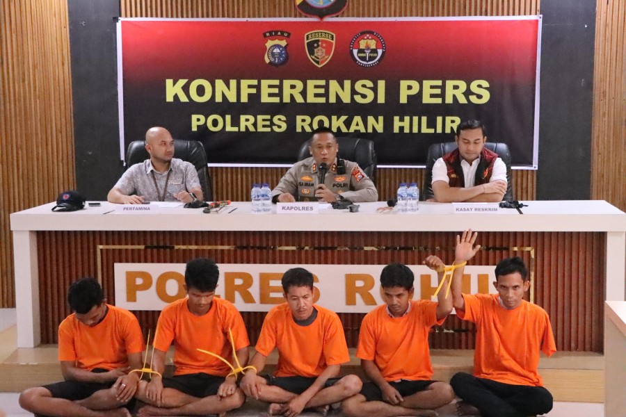Polres Rokan Hilir Bongkar Sindikat Pencurian Kabel Reda di Area PHR, Potensi Kerugian Capai Rp 400 Miliar