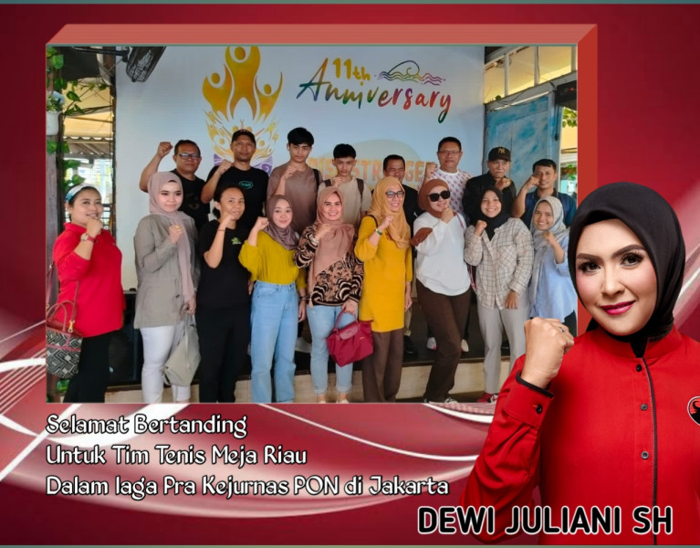 Dewi Juliani Optimis Tim dari Riau Lolos di Kejurnas Babak Kualifikasi PON Tenis Meja 2023