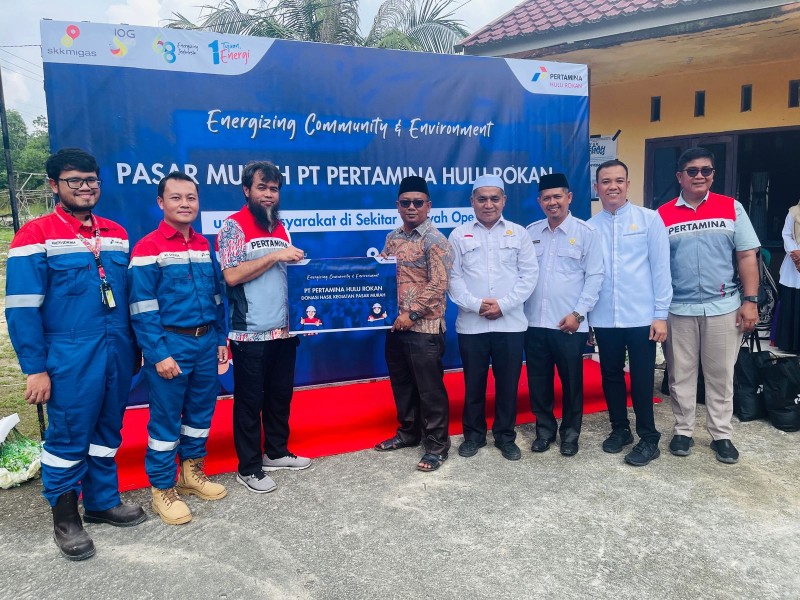 Wakil Bupati Rohil Jhoni Charles Resmi Buka Pasar Sembako Murah