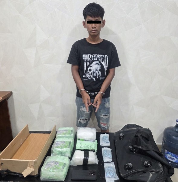 Satresnarkoba Polres Asahan Gagalkan Pengiriman 5 Kg Sabu dan 285 Butir Ekstasi ke Madura