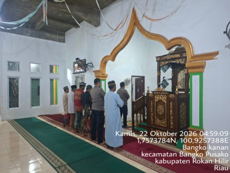 Subuh Keliling di Bangko Pusako, Polisi Dekatkan Diri dengan Warga Lewat Masjid