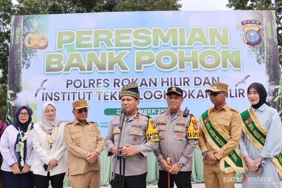 Kapolda Riau Resmikan Bank Pohon di ITR, Wujud Kolaborasi Polri dan Kampus Jaga Lingkungan
