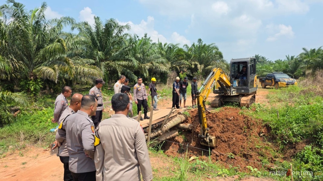 Jembatan Merah Putih Presisi di Rokan Hilir Mulai Dibangun, Hari Pertama Tanpa Hambatan