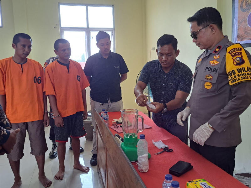 Polsek Bagan Sinembah Musnahkan 36.72 Gram Sabu Hasil Penangkapan Dua Pelaku