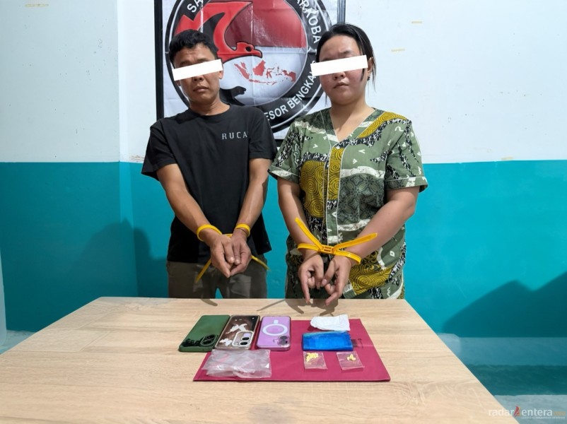 Kompak Jualan Sabu, Suami Isteri ini Diamankan Polres Bengkalis Bersama 5,25 Gram Ekstasi