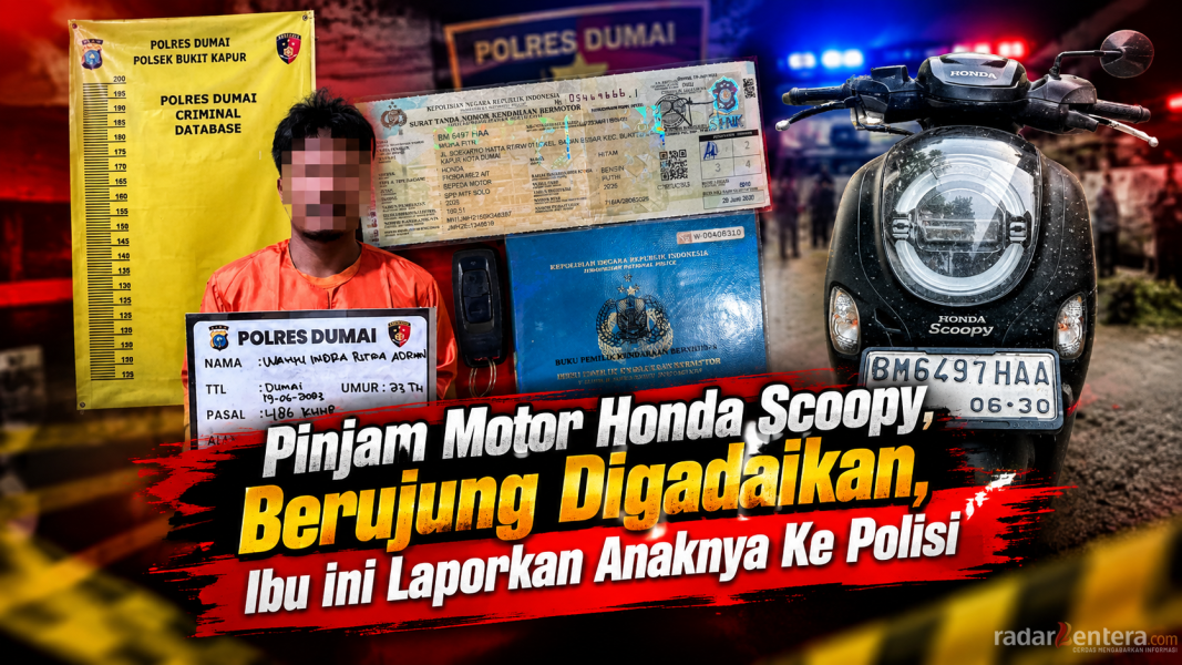 Pinjam Motor Honda Scoopy, Berujung Digadaikan, Ibu ini Laporkan Anaknya Ke Polisi