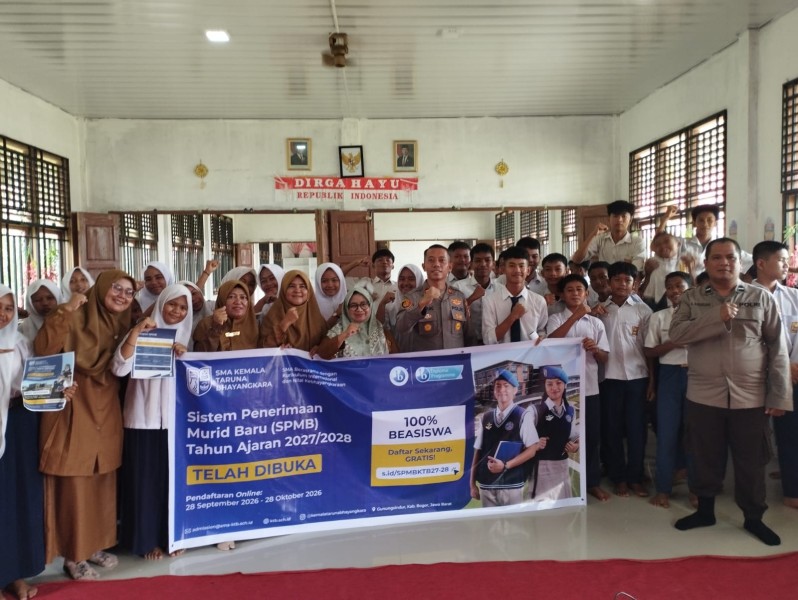 Buka Akses Pendidikan Unggul, Polsek Rantau Kopar Sosialisasikan SMA Kemala Taruna Bhayangkara