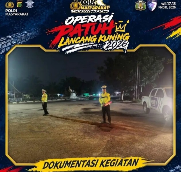 Satlantas Polres Rohil Intensifkan Patroli Blue Light SIGAP 110 di Kawasan Rawan Laka