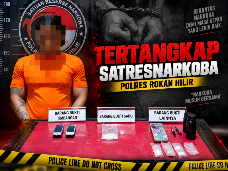 Sebanyak 13,31 Gram Sabu Disita, Polisi Amankan Pria di Bangko Pusako