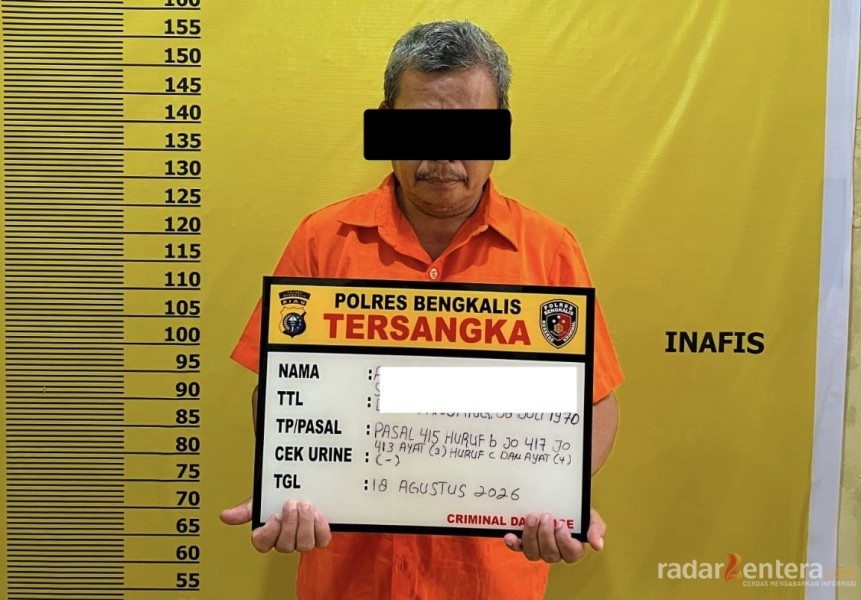 Polisi Tahan Oknum PNS Tersangka Dugaan Pencabulan Anak di Rupat