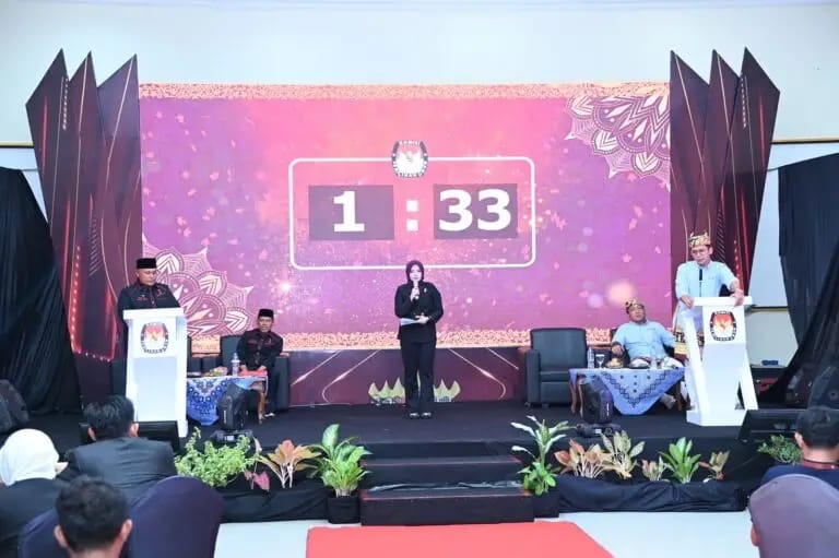KPU Lamsel Gelar Debat Publik Ketiga Calon Bupati dan Wakil Bupati Lamsel Pilkada 2024