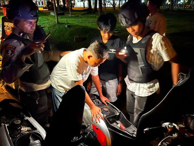 Patroli KRYD Tim RAGA Polsek Bukit Kapur Sasar Premanisme dan Balap Liar, Situasi Dumai Tetap Kondusif