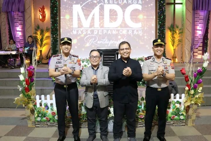 Pererat Silaturahmi dengan Jemaat, Kapolres Labuhanbatu Gelar Minggu Kasih di Gereja MDC Rantauprapat