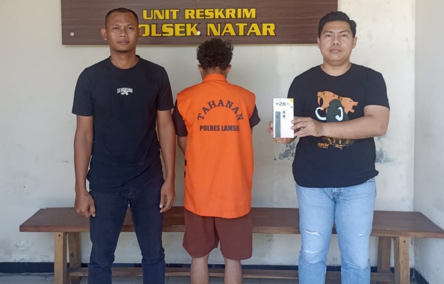 Pelaku Curi HP dan Bangunkan Saksi agar Bantu Kabur, Polisi Akhirnya Bekuk di Natar