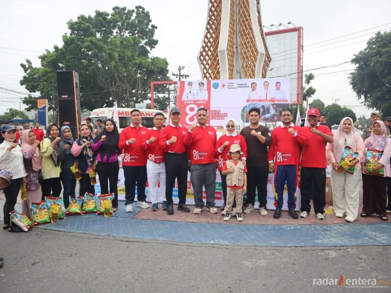 Jalan Sehat HUT PMI ke-81 di Labuhanbatu Meriah, Dorong Kepedulian Lewat Donor Darah