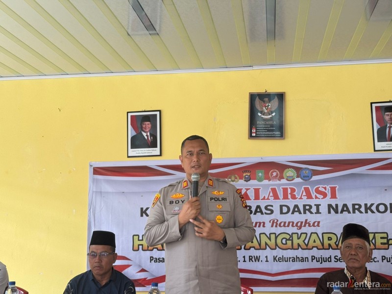 Polsek Pujud Deklarasikan Kampung Bebas Narkoba, Wujud Nyata Komitmen Berantas Peredaran Gelap Narkotika