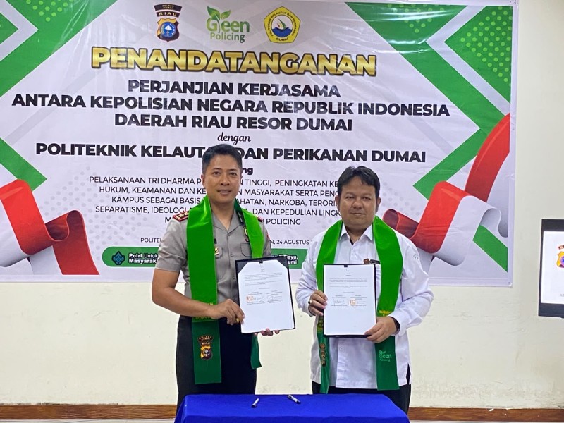 Polres Dumai–Politeknik Kelautan dan Perikanan Perkuat Sinergi, Dorong Kampus Aman dan Peduli Lingkungan