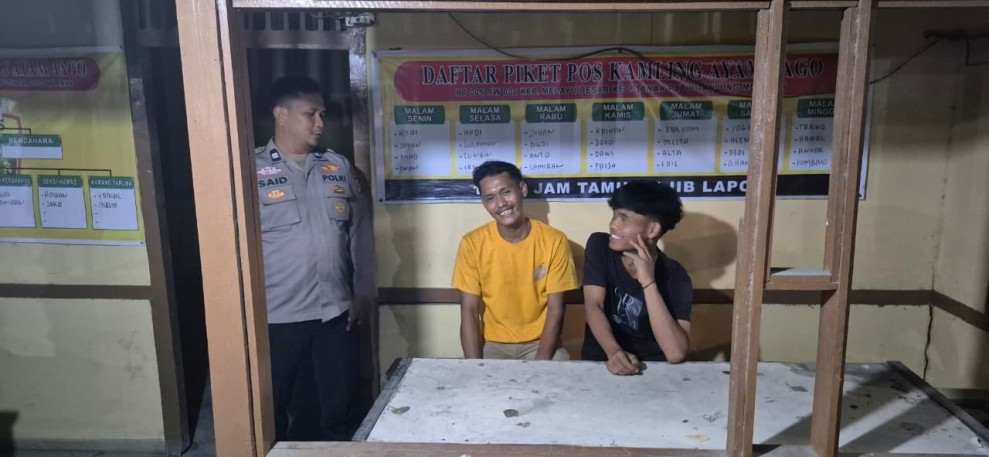 Polsek TPTM Genjot Keamanan Malam, Warga Diajak Hidupkan Kembali Satkamling
