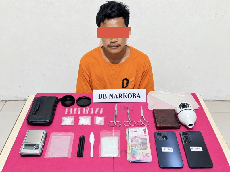 Polsek Kateman Sita 12,85 Gram Sabu, Pria 21 Tahun Diamankan