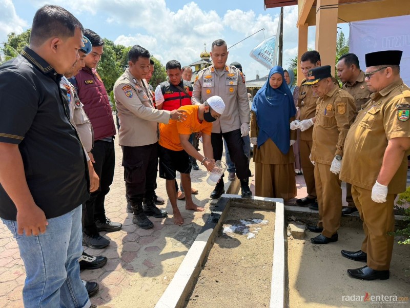 Sabu 35 Gram Dimusnahkan di Mapolsek Pujud, Disaksikan Langsung Tersangka